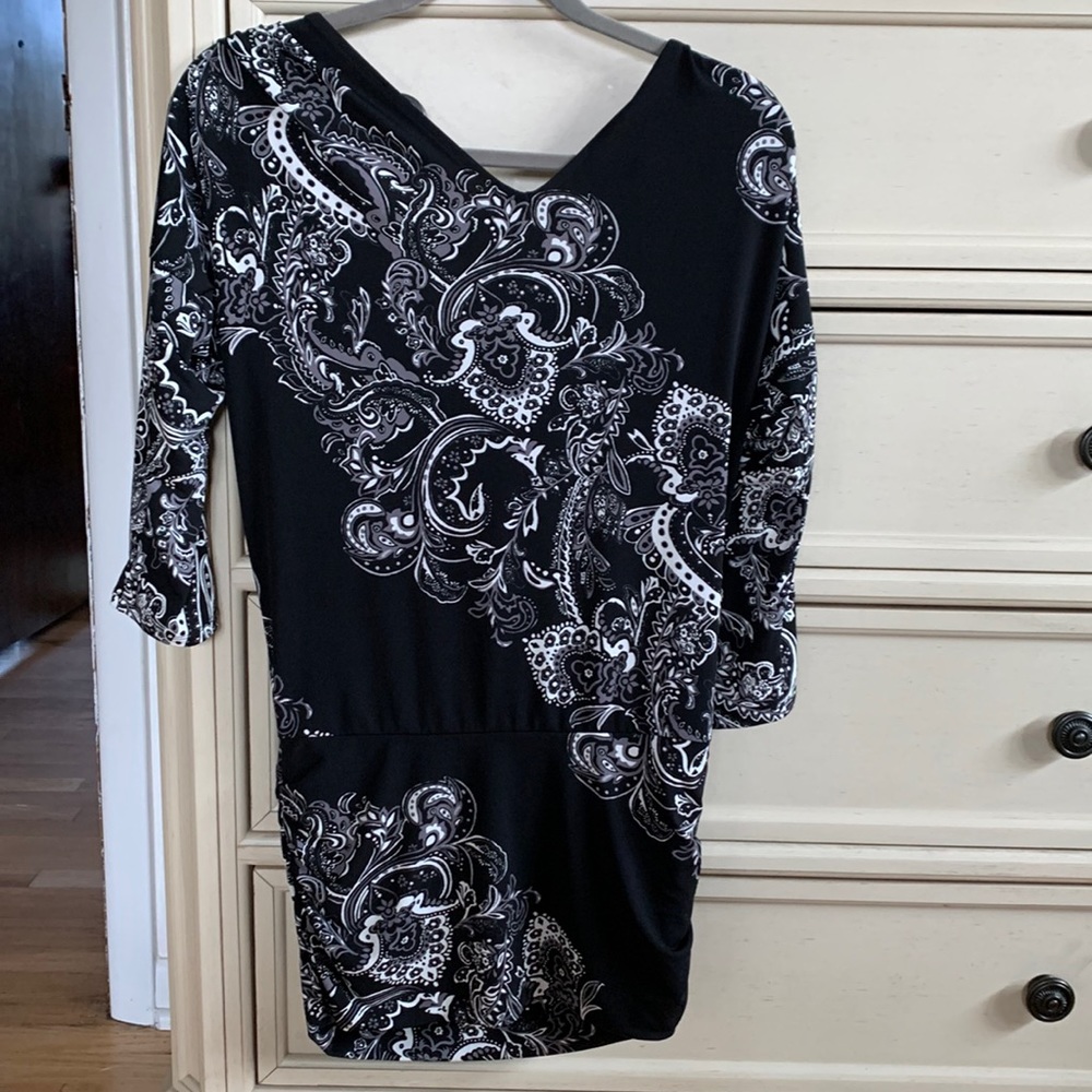 Black and white tunic